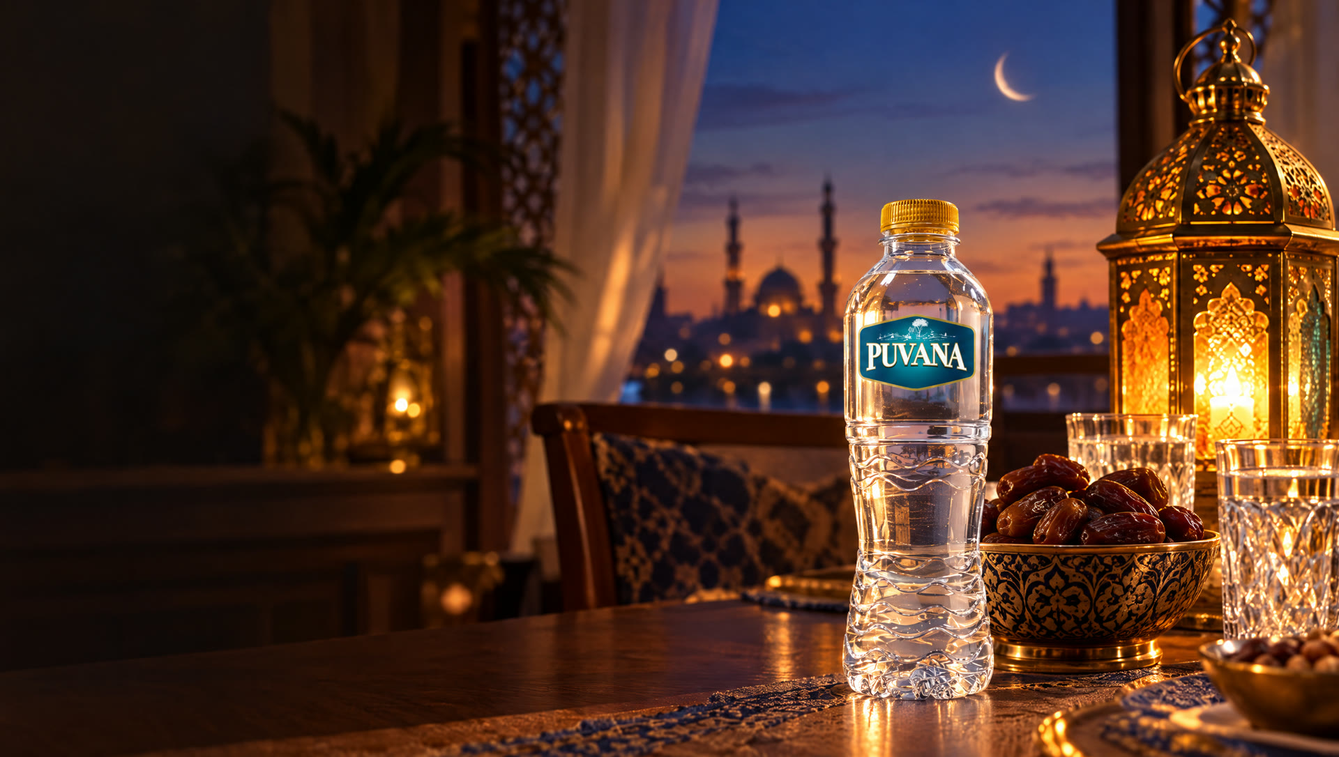 Puvana on an iftar table
